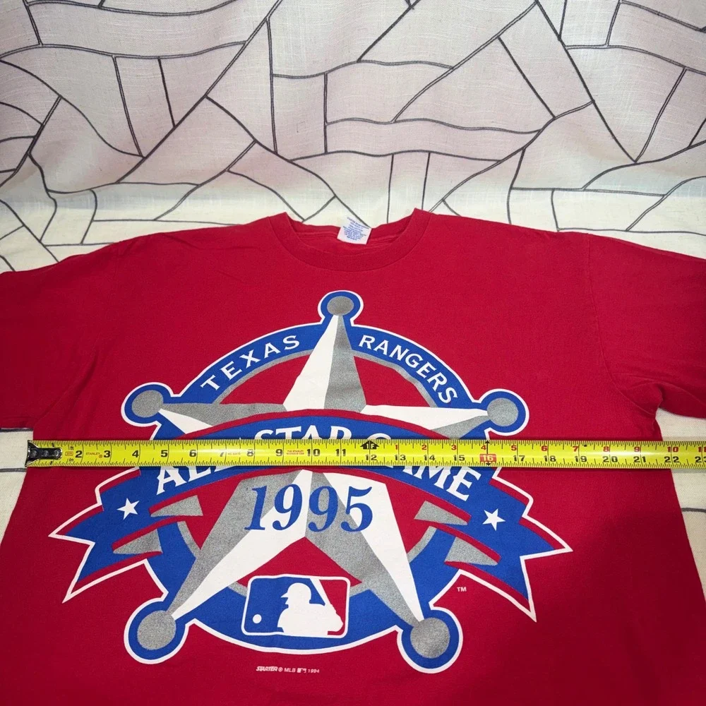 Starter MLB All-Star Game 1995 T-Shirt Large Red Texas Rangers Vintage USA Made